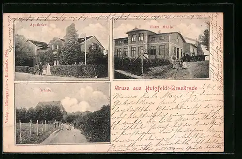 AK Hutzfeldt-Brackrade, Mühle, Apotheke und Schule