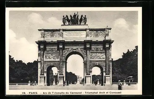 AK Paris, Arc de Triomphe du Carroussel