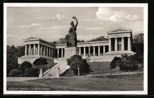 AK München, Bavaria mit Ruhmeshalle