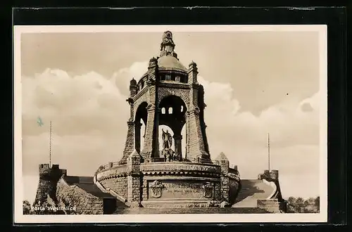 AK Porta Westfalica, Kaiser Wilhelm Denkmal