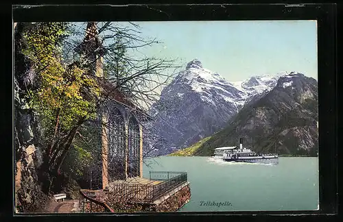 Künstler-AK Vierwaldstättersee, Tellskapelle