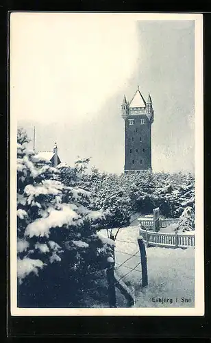 AK Esbjerg, i Sne, Turm
