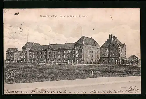 AK Karlsruhe, Neue Artillerie-Kaserne