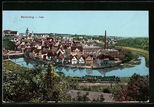 AK Backnang, Totalansicht mit Flussschleife