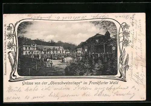 AK Frankfurt-Sachsenhausen, Gasthaus Oberschweinstiege