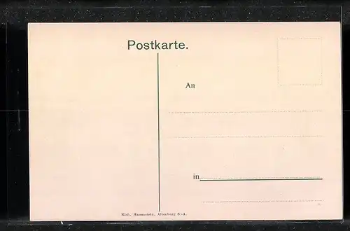 AK Altenburg i. S.-A., Marktplatz mit Wochenmarkt