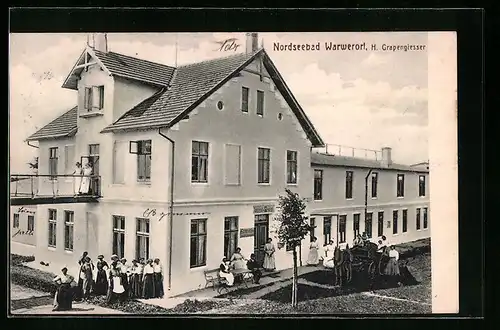 AK Warwerort, Hotel von H. Grapengiesser