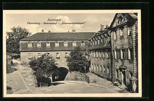 AK Kulmbach, Plassenburg - Kasernenhof - Kommandantenhaus