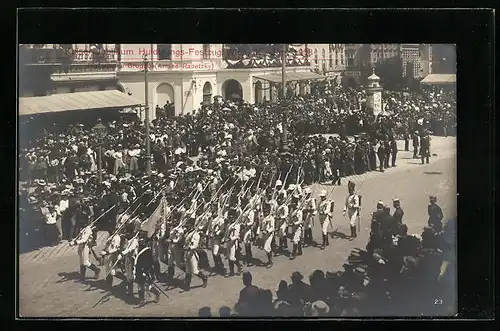 AK Wien, Kaiser-Jubiläums Huldigungs-Festzug am 12. Juni 1908, Armee Radetzky