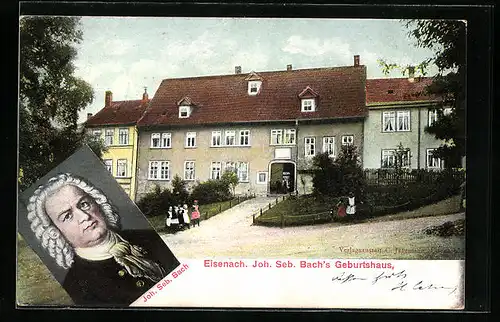 AK Eisenach, Joh. Seb. Bach's Geburtshaus, Porträt