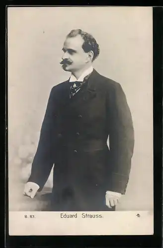AK Portrait des Musikers Eduard Strauss