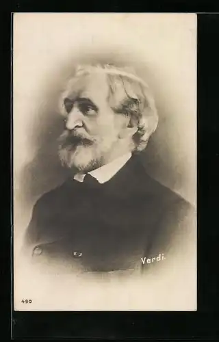AK Portrait des Komponisten Verdi