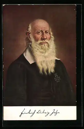 Künstler-AK Turnvater Jahn im Portrait