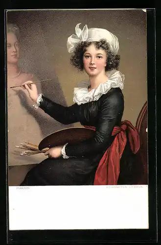 Künstler-AK Selbstportrait von Elisabeth Lebrun, 1755-1842