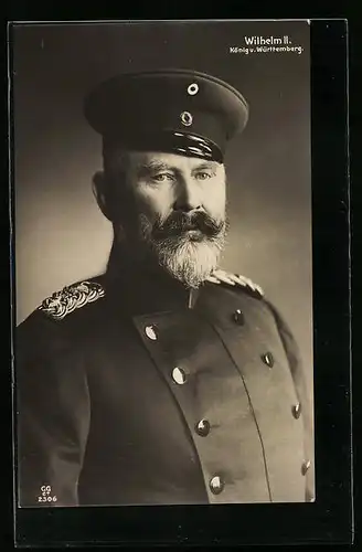 AK Wilhelm II., König von Württemberg in Uniform