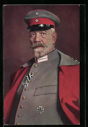 Künstler-AK Reichskanzler von Bethmann Hollweg in Uniform