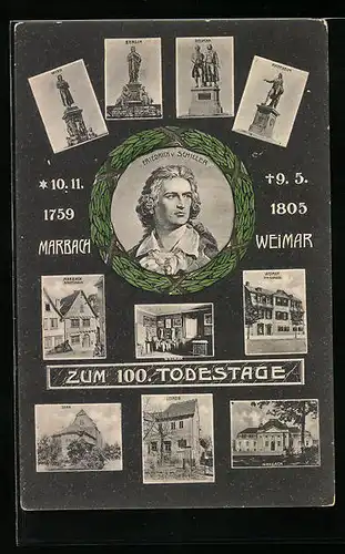 AK Friedrich v. Schiller, Zum 100. Todestage