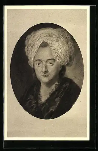 Künstler-AK Catharina Elisabeth Goethe, des Dichters Mutter