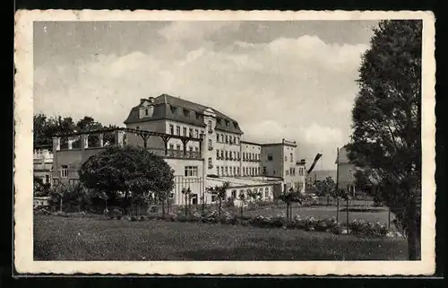 AK Saasa über Eisenberg, Else-Haus, Schwestern- u. Kurheim v. Roten Kreuz