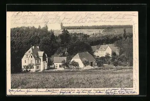 AK Coblenz, Restauration Forthaus Remstecken im Coblenzer Wald