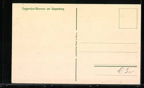 AK Deggendorf, Brunnen am Geyersberg