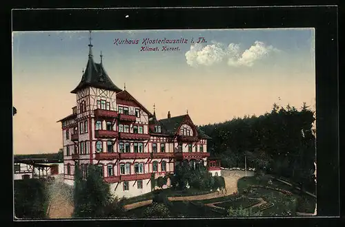 AK Klosterlausnitz i. Th., Blick zum Kurhaus