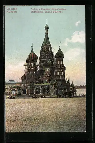 AK Moscou, Cathedrale Vassili Blajenoi