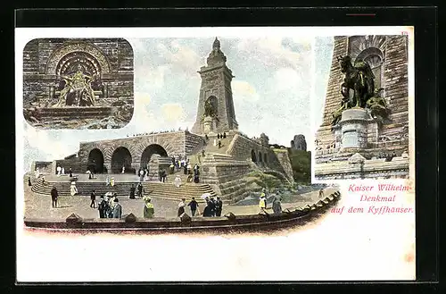 AK Kyffhäuser, Kaiser-Wilhelm-Denkmal, Reiterstandbild