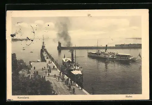 AK Konstanz, Blick auf den Hafeneingang