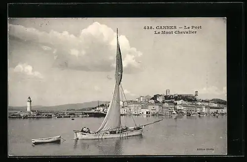AK Cannes, Le Port, Le Mont Chevalier