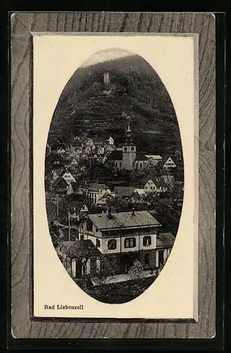 AK Bad Liebenzell, Blick auf die Stadt und den Bahnhof