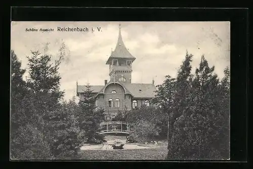 AK Reichenbach i. V., Gasthaus Schöne Aussicht