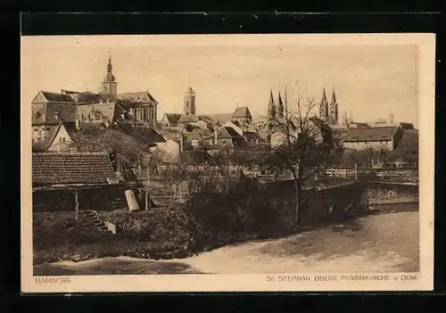 AK Bamberg, St. Stephan, obere Pfarrkirche und Dom