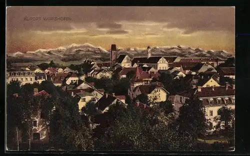 AK Wörishofen, Totale aus der Vogelschau