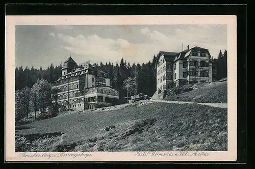 AK Brückenberg, Hotel Germania mit Villa Austria