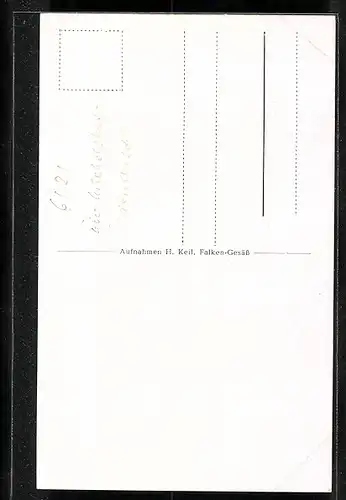 AK Falken-Gesäss, Gesamtansichten von Ober-, Mittel- und Unterdorf