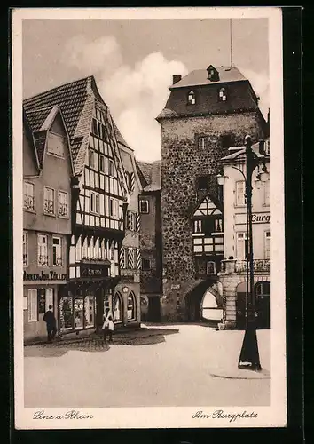 AK Linz am Rhein, am Burgplatz