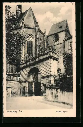 AK Altenburg / Thür., Schloss-Eingang