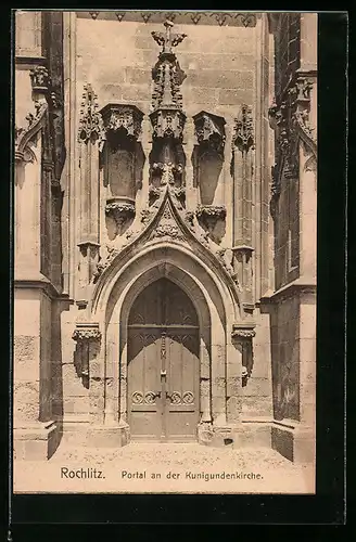 AK Rochlitz, Portal an der Kunigundenkirche