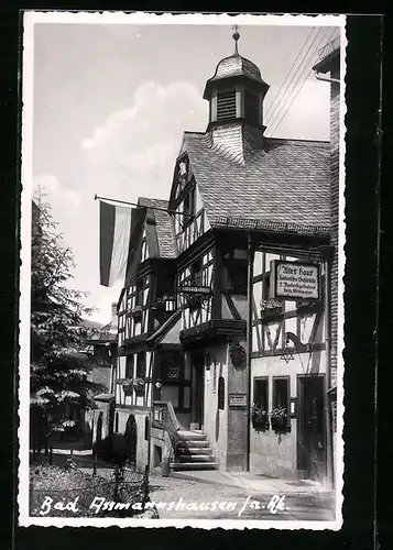 AK Bad Assmannshausen a. Rh., Gasthaus Altes Haus
