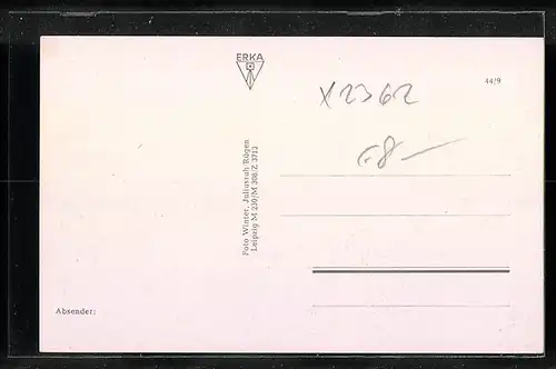 AK Wiek / Rügen, Hafenbild