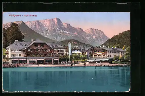 AK Berchtesgaden, Schifflände am Königssee