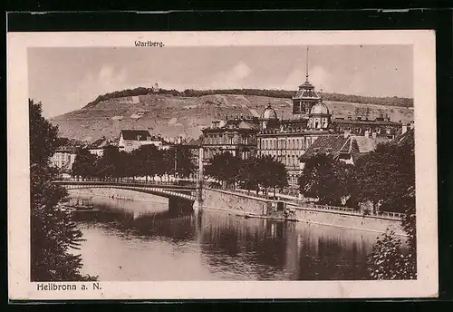 AK Heilbronn a. N., Teilansicht mit Wartberg