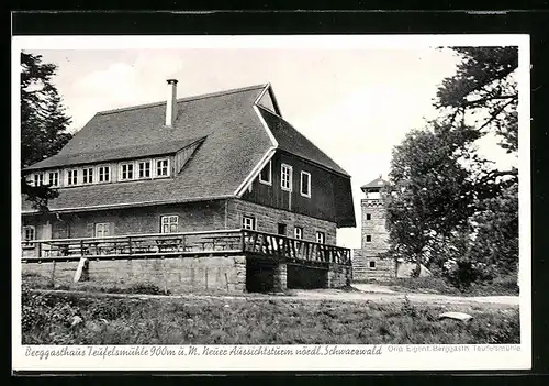 AK Teufelsmühle / Schwarzwald, am Berggasthaus