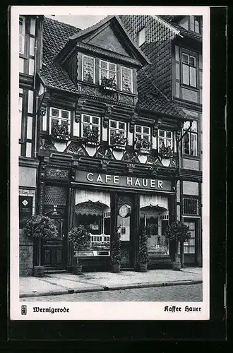 AK Wernigerode / Harz, Café Hauer