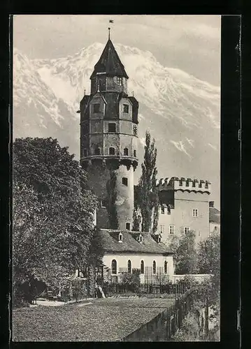 AK Hall in Tirol, Blick zum Münzturm