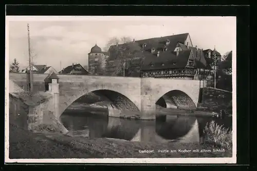 AK Gaildorf, Kocher-Partie mit altem Schloss