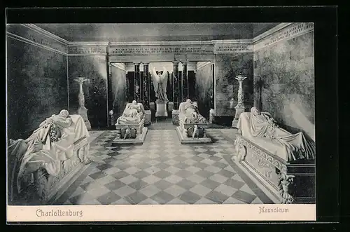 AK Berlin-Charlottenburg, Mausoleum, Innenansicht