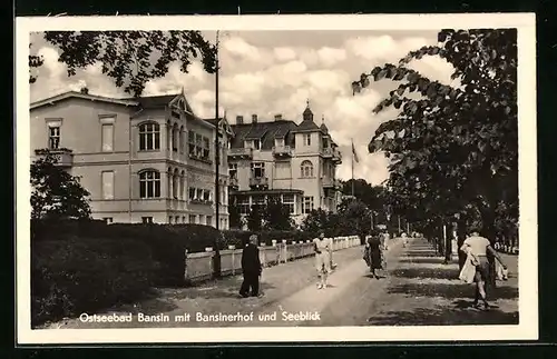 AK Bansin / Ostseebad, Hotels Bansinerhof und Seeblick