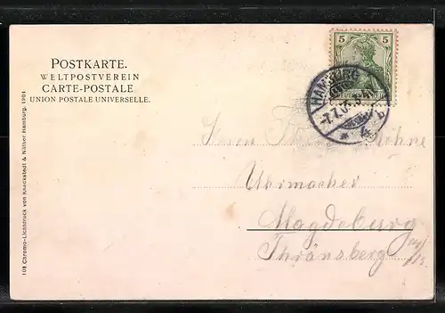 AK Hamburg-Neustadt, am Jungfernstieg